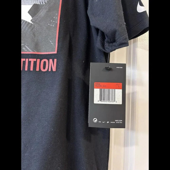 Nike Tee Men's Black Dri-FIT Crush The Competition Graphic T-Shirt Golf Large - Picture 3 of 9